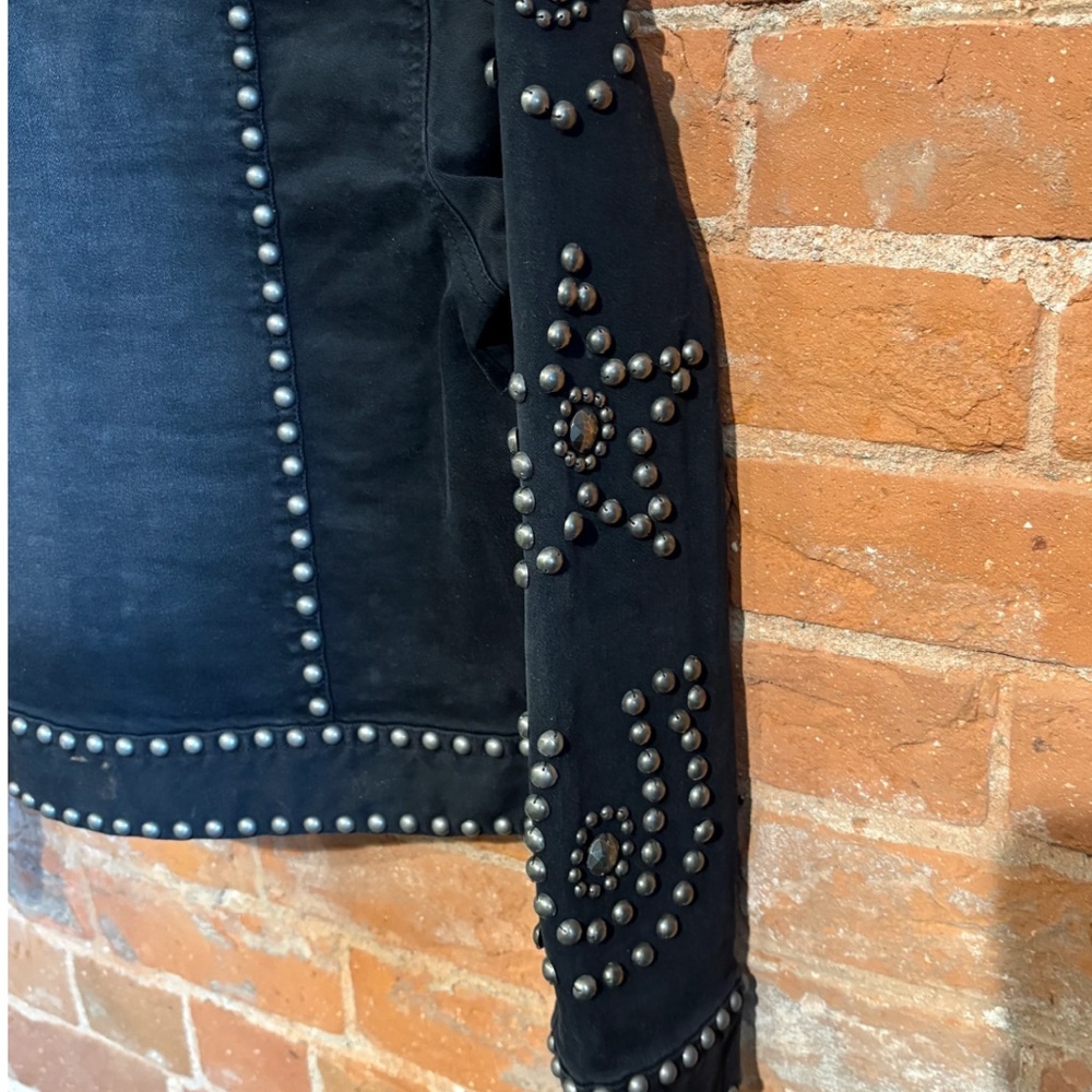 Double D Ranch Black Studded Jean Jacket - Picture 5 of 6